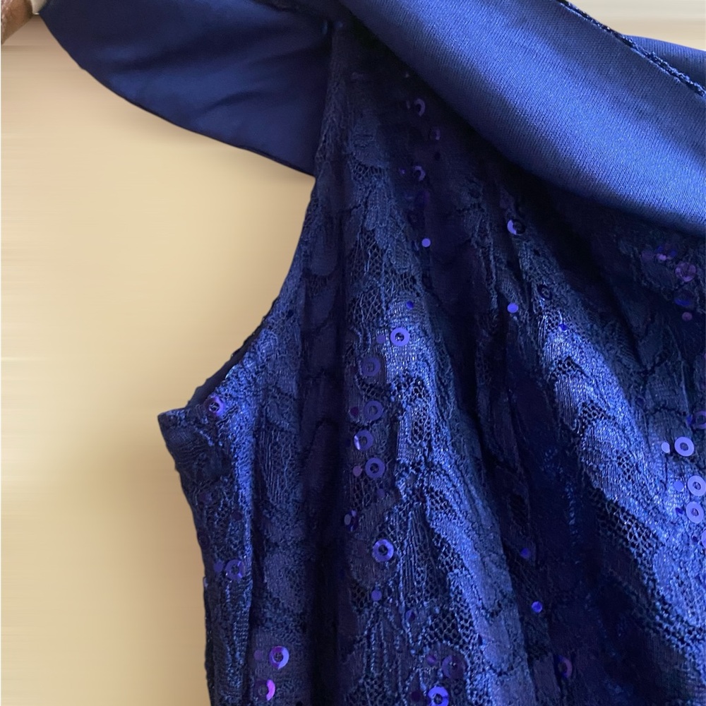 Blue Sequin Gown
Beautiful Dress Occasion 
#N071 - Picture 6 of 10